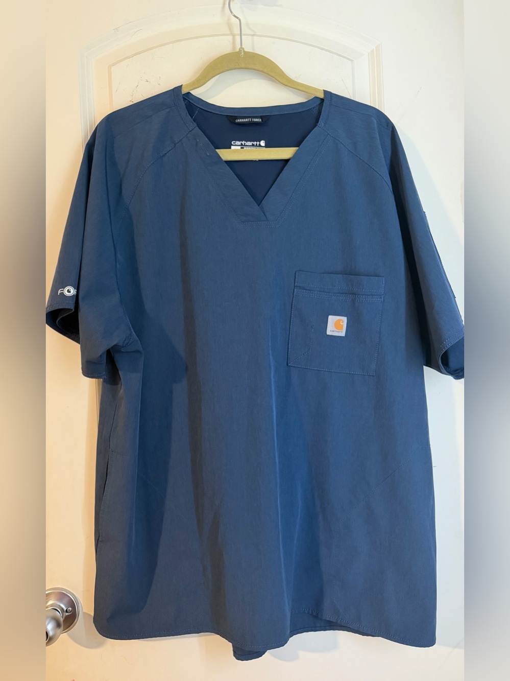 Carhartt Force Cross-Flex Men's V-Neck Top XL utility nursery spandex office